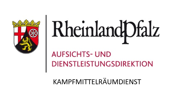 Logo Aufsichts- und Dienstleistungsdirektion Rheinland-Pfalz, Kampfmittelräumdienst
